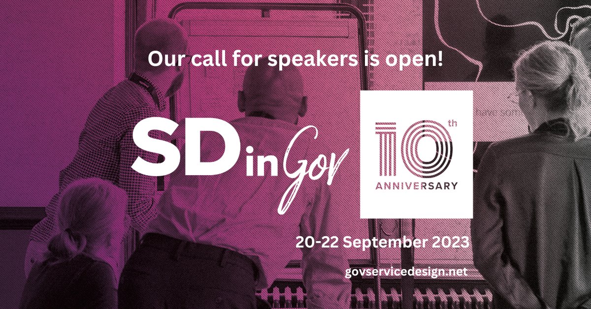 Our #SDinGov 2023 call for speakers is open! Find out more about what we are looking for, explore the topics of interest, and submit your session via our call for speakers page: bit.ly/3Yu1ODc