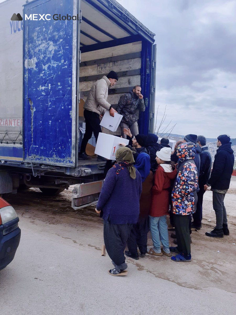 Gönderdiğimiz 3. Tur Yardım Aracımız da #afet bölgesindeki vatandaşlarımızın hizmetine ulaştı. #MEXCTürkiye ekibi olarak desteklerini eksik etmeyen herkese teşekkür ederiz.