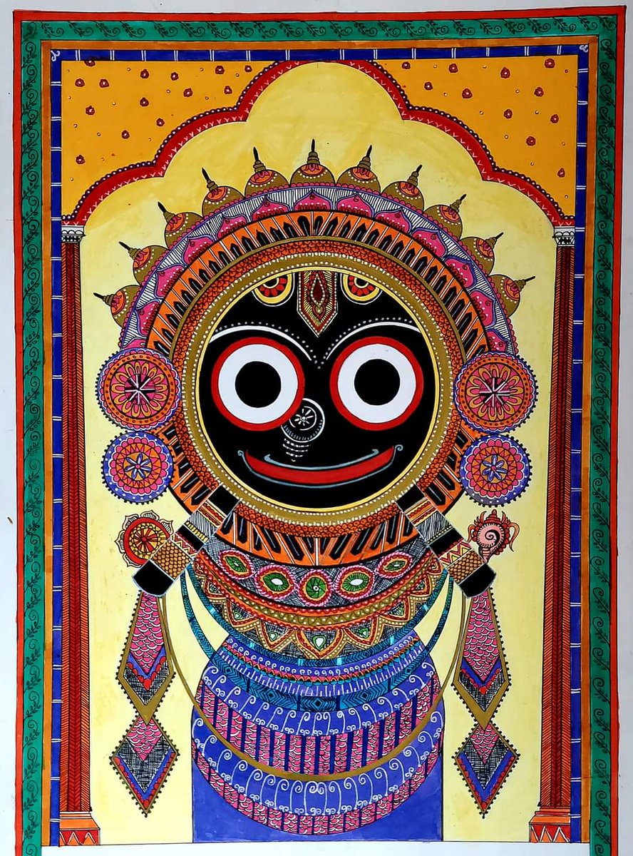 Jay Jagannath.🙏
#JaiJagannath #Puri #PuriJagannath #MahaPrabhu #painting #madhubanipainting
