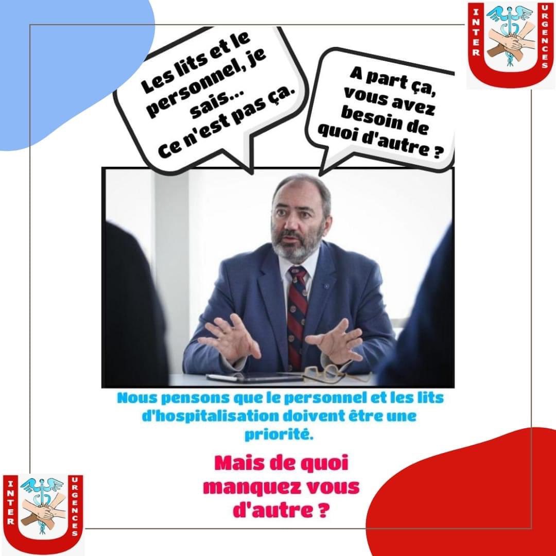 L'Inter-Urgences (@interurg) on Twitter photo Nous manquons beaucoup de choses : de lits, de reconnaissance, de collègues… 🤷 #GouvernemantSourd
Cependant nous manquons aussi d'autres choses dans nos services respectifs
Chez vous, de quoi manquez vous ?
#HostKo #sauvonslhopital #CIU #penuriehosto
<a href="/FrcsBraun/">François Braun</a> Nous manquons beaucoup de choses : de lits, de reconnaissance, de collègues… 🤷 #GouvernemantSourd
Cependant nous manquons aussi d'autres choses dans nos services respectifs
Chez vous, de quoi manquez vous ?
#HostKo #sauvonslhopital #CIU #penuriehosto
<a href="/FrcsBraun/">François Braun</a>