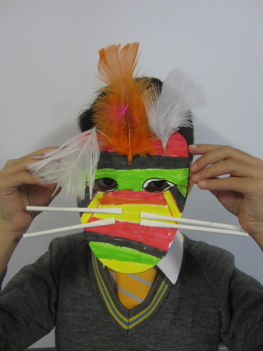 Our Geography lesson took us deeper into Rainforest. #StainesPrepYear3 learned about the different tribes and their way of living. We decorated masks inspired by different tribes; we designed fierce, bold and animal like masks.