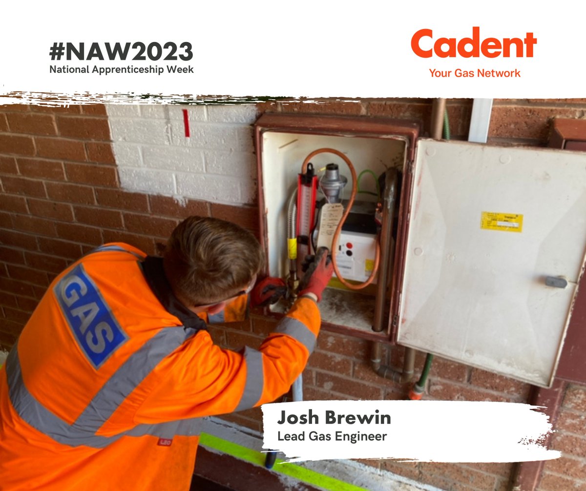 Cadent on Twitter "Meet Josh A Lead Gas Engineer who recently