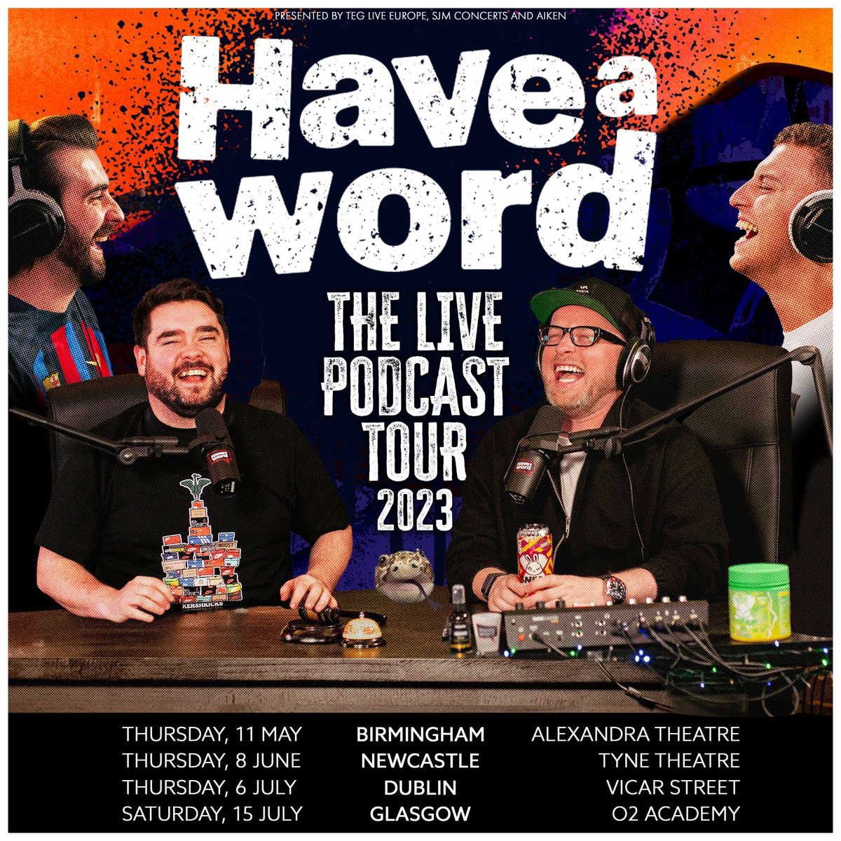 Haveawordpod's tweet photo. General sale tickets for the Have A Word tour are now live!

https://t.co/tGplX016j6 https://t.co/HHqNxMP4Ql