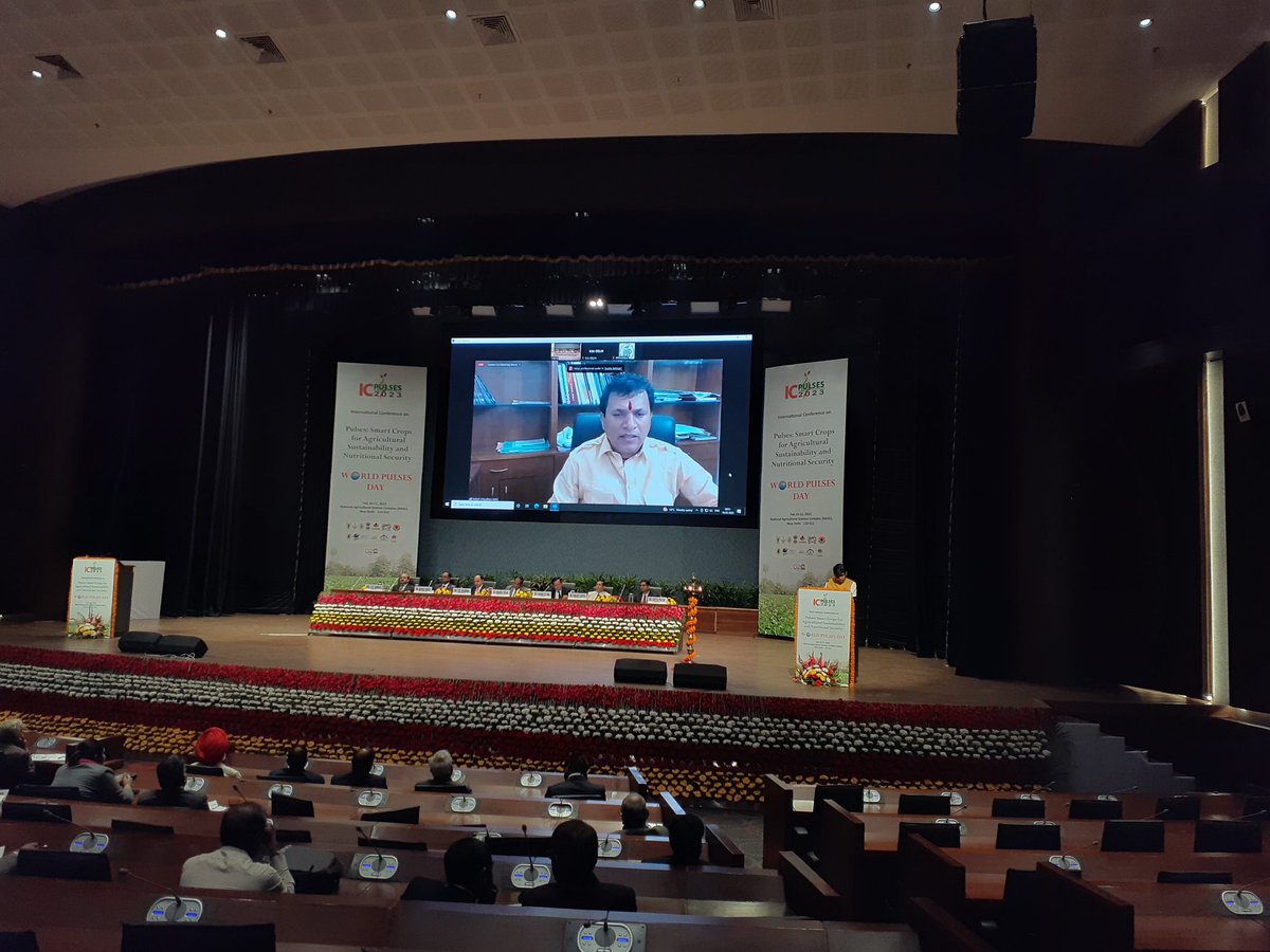 icpulse2023's tweet photo. ICPULSES 2023 commenced this morn at the NASC complex, New Delhi. Farmers, Academia and policy makers have come together for observation of the World Pulses Day &amp; discoursing on sustaining the Pulses Revolution. IIPR, ISPRD, our National &amp; International partners wish u a happyWPD https://t.co/iQfoZu3XkB