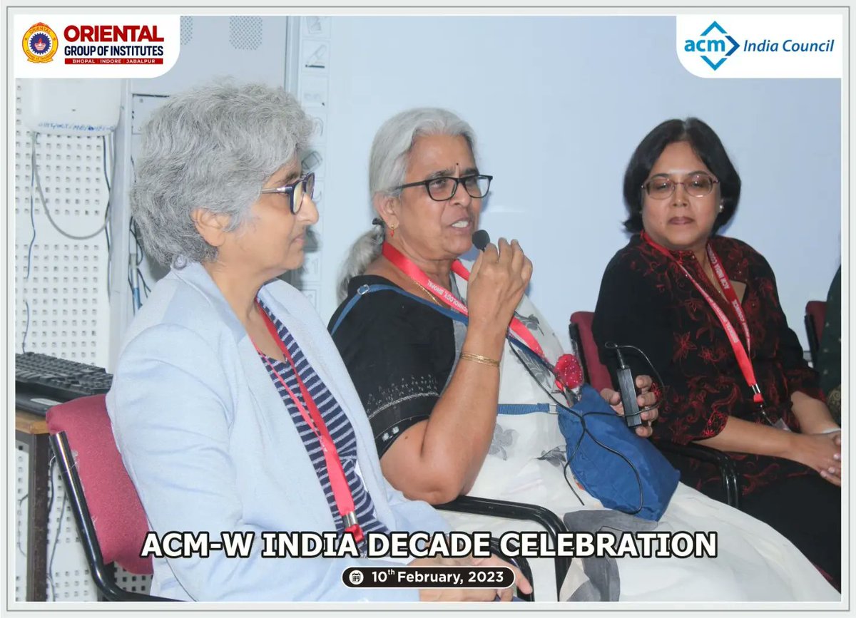 GroupofOriental's tweet photo. Day 2 of ARCS – 2023, ACM-W India Decade Celebration was full of sharing wisdom, expertise and information through a Panel Discussion on "Diversity, Equity And Inclusion - The journey till now and way forward".
#BTech #MTech #MCA
#OIST #OCT #OCM #OCP
#ACM
#ACMW
#ARCS2023 https://t.co/3c4c8PxgQG