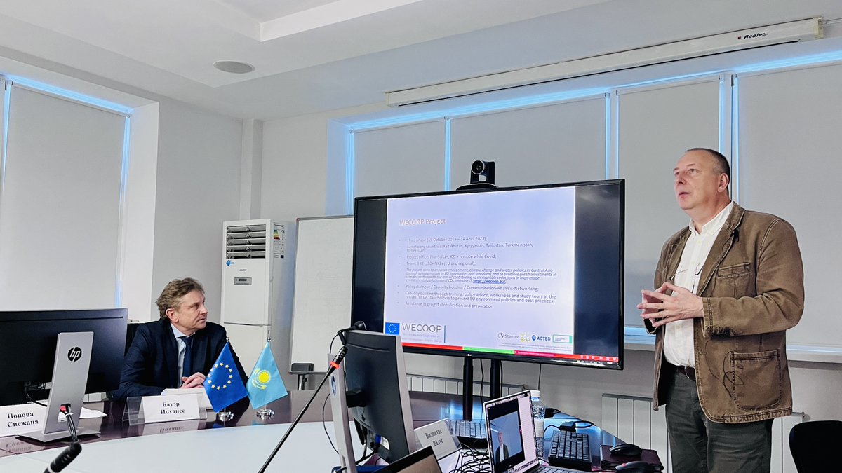 wecoopproject's tweet photo. 🇪🇺European Union experience on Environmental Quality Standards was discussed at a workshop organized by WECOOP Project in 🇰🇿Kazakhstan.
All workshop presentations are available on the project website: https://t.co/uRedHh0HjI
@EUinKazakhstan  #EUGreenDeal #EU4Water #EUWI #EUinKZ https://t.co/aly9kdID1m