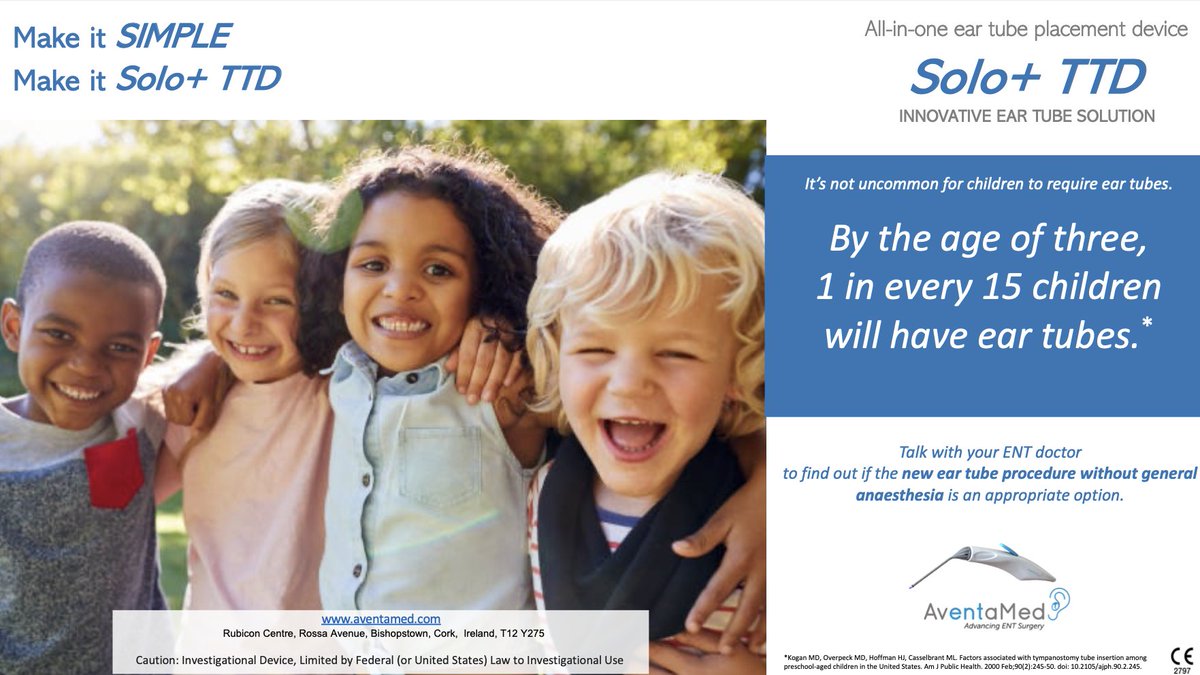 It’s not uncommon for children to require ear tubes.
By the age of three, 1 in every 15 children will have ear tubes.
For more information go to aventamed.com
Follow AventaMed: LinkedIn, Instagram, Facebook, Twitter
#eartubes  #surgicaltech #otorhinolaryngology #ENT