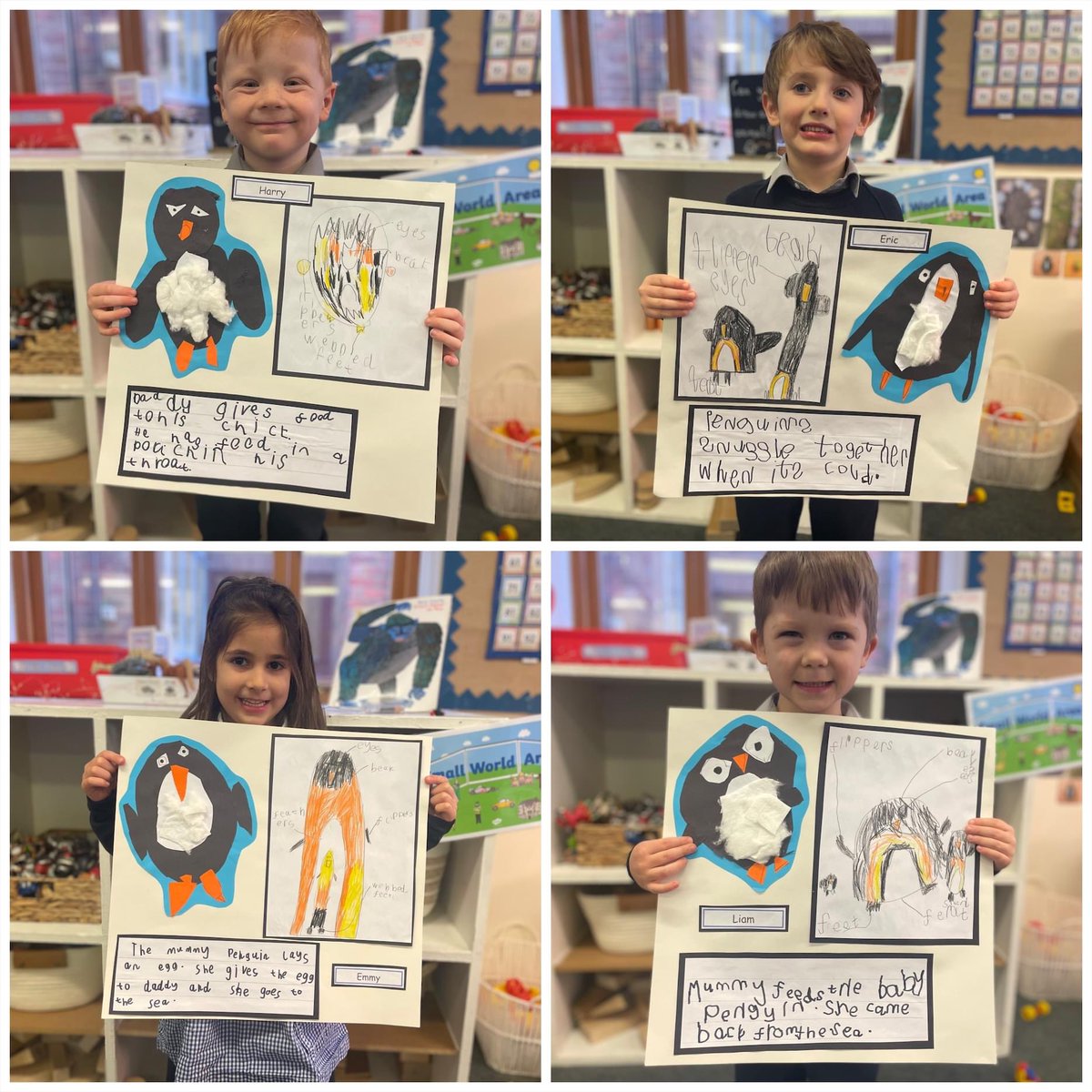 winterfoldhs's tweet photo. Reception pupils have enjoyed investigating penguins, they looked at a world map to see where they live and learnt facts about them. They then created the amazing penguin pictures that you can see in the photographs. #WinterfoldReception #SchoolTopic #TheWinterfoldWay https://t.co/JP1jRHegyH