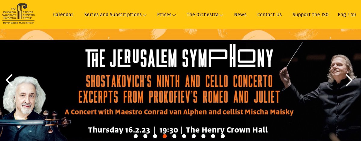 conradvanalphen's tweet photo. Preparing next weeks program with #MischaMaisky at the התזמורת הסימפונית ירושלים #JerusalemSymphonyOrchestra 
- Shostakovich Cello Concerto no.1
- Shostakovich Symphony no.9
- Prokofiev Romeo &amp; Juliet excerpts
https://t.co/MJrJtb6Bn4 https://t.co/GCdGb1Yl42