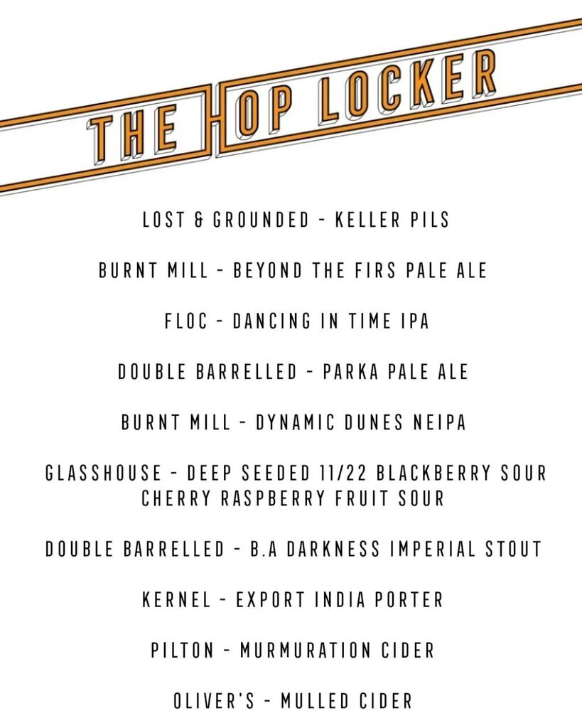 The Hop Locker (@thehoplocker) on Twitter photo Friday's back around. Here's today's taplist. I'd get your lips around the @doublebarrelledbrewery Darkness for some winter warmth.
<a href="/scfoodmarket/">Southbank Centre Food Market</a> won't be open next week, meaning we won't be either. The Baftas will be taking our place 🎭 instagr.am/p/CoeiIb4KYHX/ Friday's back around. Here's today's taplist. I'd get your lips around the @doublebarrelledbrewery Darkness for some winter warmth.
<a href="/scfoodmarket/">Southbank Centre Food Market</a> won't be open next week, meaning we won't be either. The Baftas will be taking our place 🎭 instagr.am/p/CoeiIb4KYHX/
