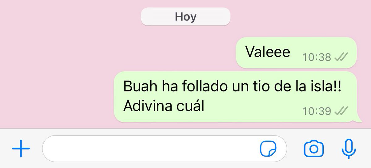 Mi novio: trabaja todo el día 
Los mensajes que le mando: