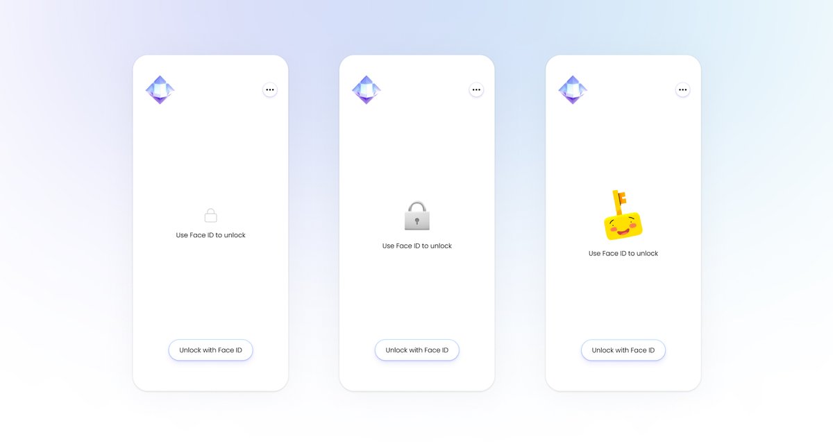 MineralApp's tweet photo. We are currently hard at work adding Face ID. While that's cool we are also adding a few additional icons within the app. Currently we are deciding on direction for those. Which do you like the most and why?

🔗 → https://t.co/96BIqugHOT

#swiftui #buildinpublic #uidesign #ui https://t.co/uhObmxwmmN