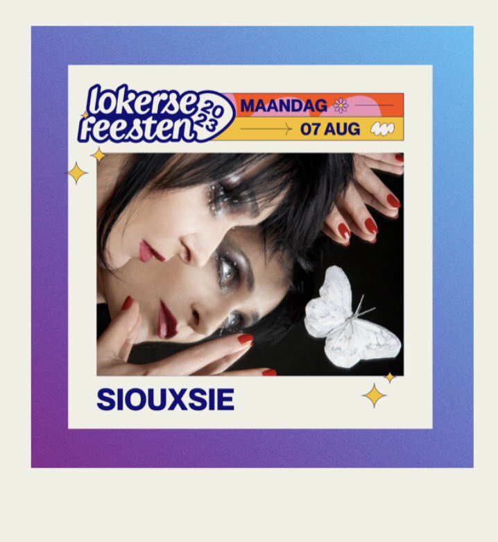Siouxsie à Lokeren le 7 août. #concert @LokerseFeesten