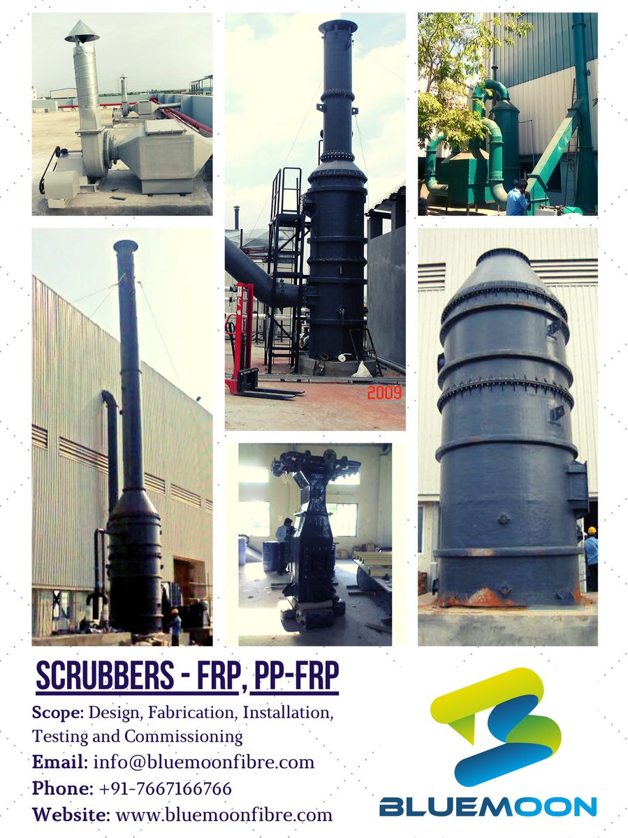 bmfibretech's tweet photo. Product: FRP or PPFRP Scrubbers
Scope: Design, Fabrication, Installation, Testing and Commissioning
Email: info@bluemoonfibre.com
Phone: +91-7667166766
Website: https://t.co/B4lvXXzrrn
#frpmanufacturer #FRP #FRPTANK #frpscrubber https://t.co/rYEOhYOheE