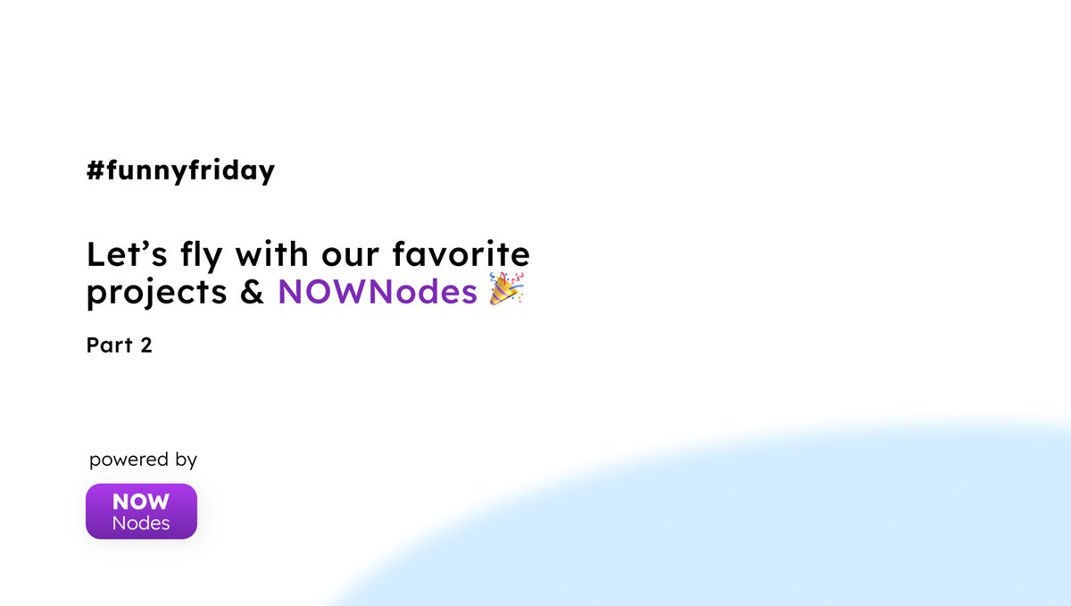 NOWNodes's tweet photo. Why have good mood for only one day, when you can have it for two? 👀

Welcome to the second part of our #funnywednesday series 🌤️ This time the topic is the same, but we have new partners 

Let's check out this 🧵 https://t.co/mk2hO96gVn