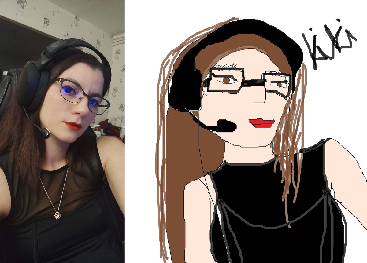 Kthulluh_'s tweet photo. Chère AmyChou, tu est magnifique et je voulais que tu le soit encore plus alors j'ai fait cet peinture. J'espère que tu aimera des gros poutoux. Amicalement votre. #akitahomeevent3 https://t.co/z2DcVRNVJ1