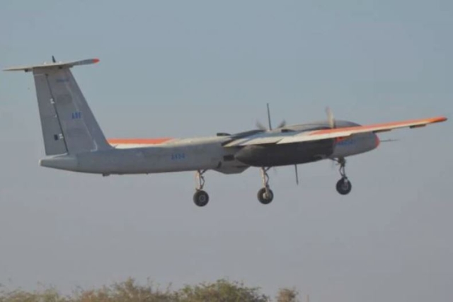 DefenseMirror's tweet photo. .@AeroIndiaShow #AeroIndia2023 @DRDO_India #Rustom2 #TapasBH #UAV #drone #surveillance #AtmaNirbharBharat: India’s TAPAS BH Surveillance Drone to Make Flying Debut at Aero India https://t.co/DF1J7lrHwE https://t.co/1dl9fBSucA