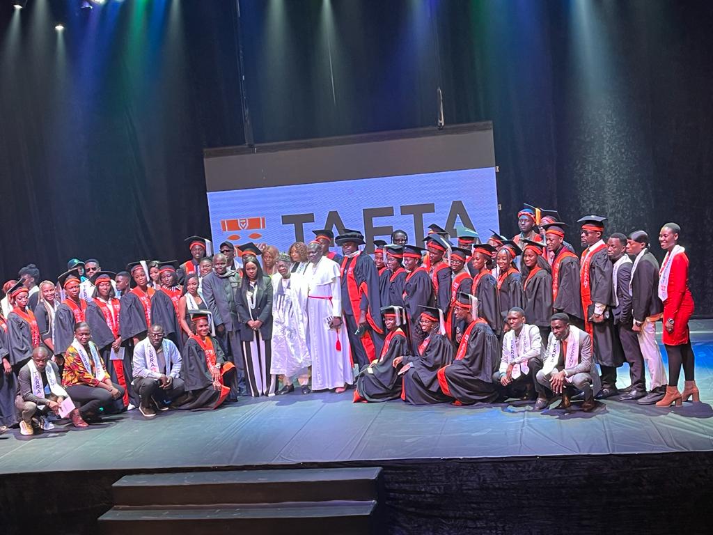 culturedispatch's tweet photo. Congratulations to @⁨Bolanle Austin-Peters⁩ (BAP) on the graduation of the first cohort of the TERRA ACADEMY FOR THE ARTS, TAFTA... ongoing at the Terra Kulture Arena. Academy facilitated  by Mastercard Foundation https://t.co/wEC5SltXJW
