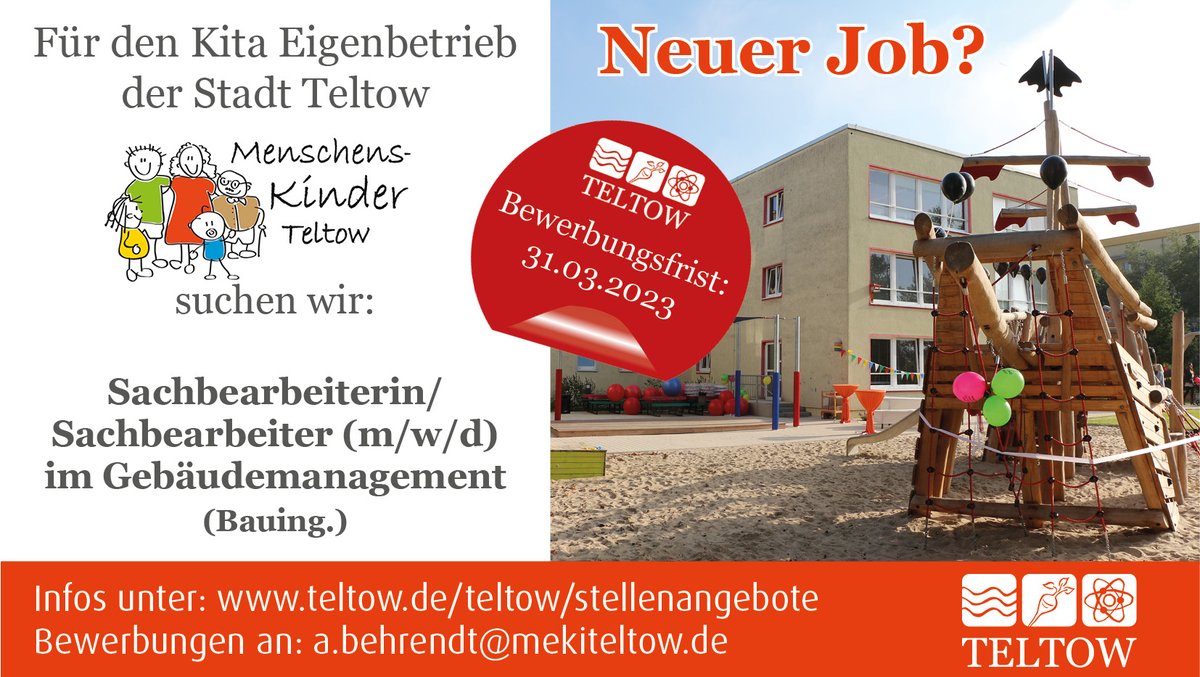Lust auf neue spannende Aufgaben und Herausforderungen?

teltow.de/teltow/ausschr…