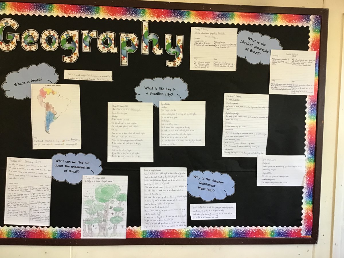 StBartsPri's tweet photo. Fabulous Geography work from Woodpecker Class. https://t.co/SFXprnJxub
