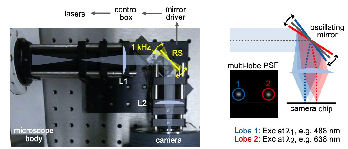 Hot on the heels of our Circulator comes... 

The Resonator!!! PSF-based excitation multiplexing and more! All in a compact and simple optical add-on. Very excited! doi.org/10.1101/2023.0…