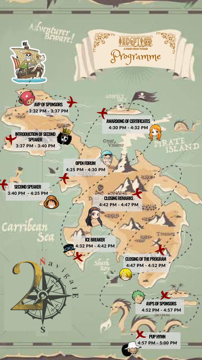 2_navigate's tweet photo. We mapped out the flow of our webinar program specifically for you, Voyagers, just like a ship needs a clear and well-planned itinerary! It is intended to help you find your way through the immense ocean of information and lead you to your ultimate "One Piece." https://t.co/pOQ4qDOOEc
