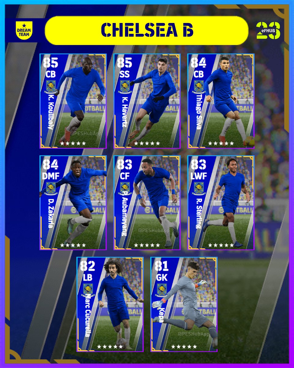 eFHUBx's tweet photo. UPCOMING CLUB SELECTION : CHELSEA B IN #eFootball2023 !

➡
https://t.co/3Qgut7nhrP

#eFootball2023 | #eFootballHUB https://t.co/XGK6hv0lhE