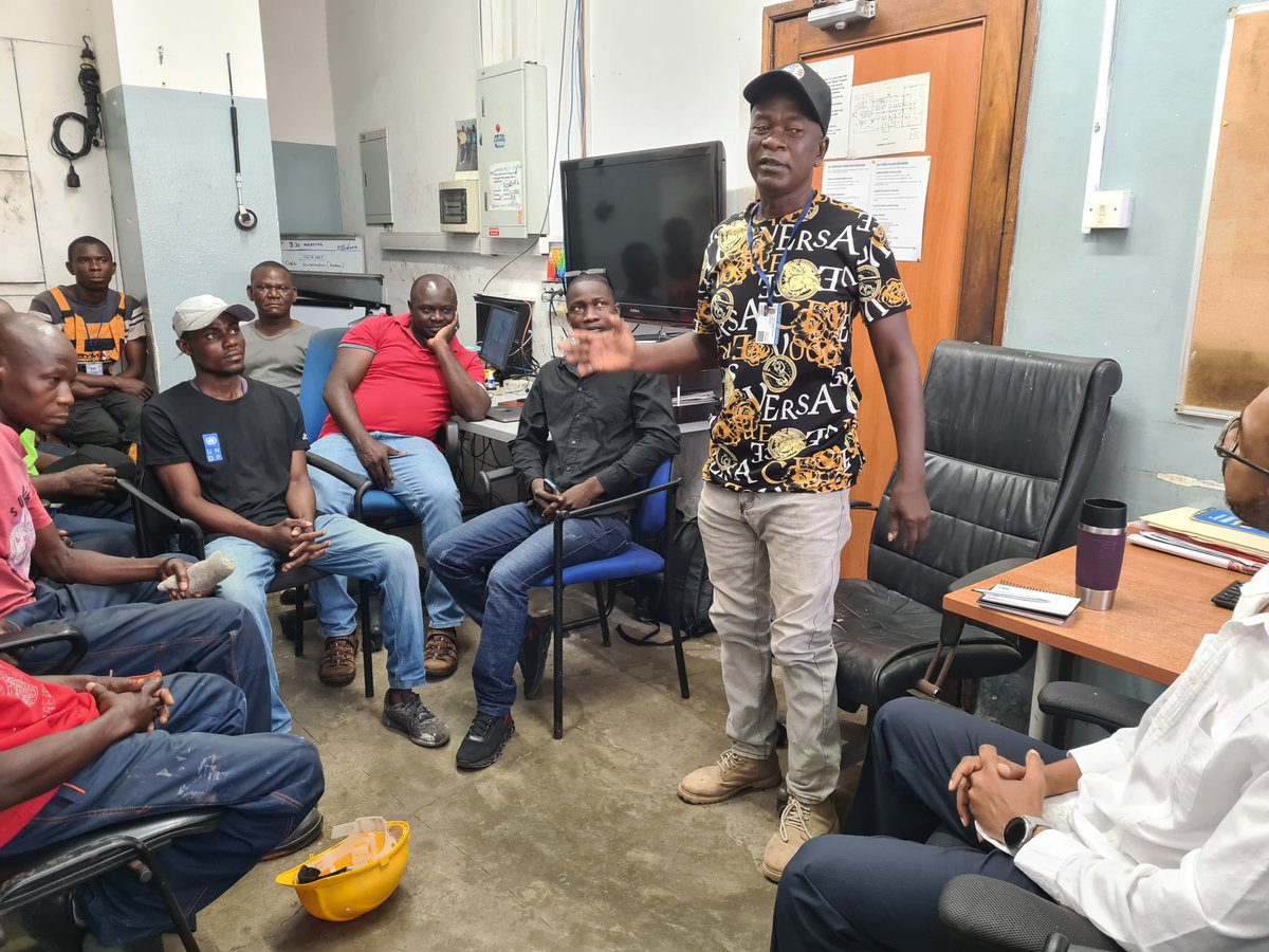 sarodriques's tweet photo. Good meeting this morning with our building management colleagues - the electricians, plumbers etc. who help keep us safe so we can do our work. Thanked them for the great job they are doing, &amp; listened to their ideas on what we can do even better. (Need some women on this team). https://t.co/ejJLW6HOAS