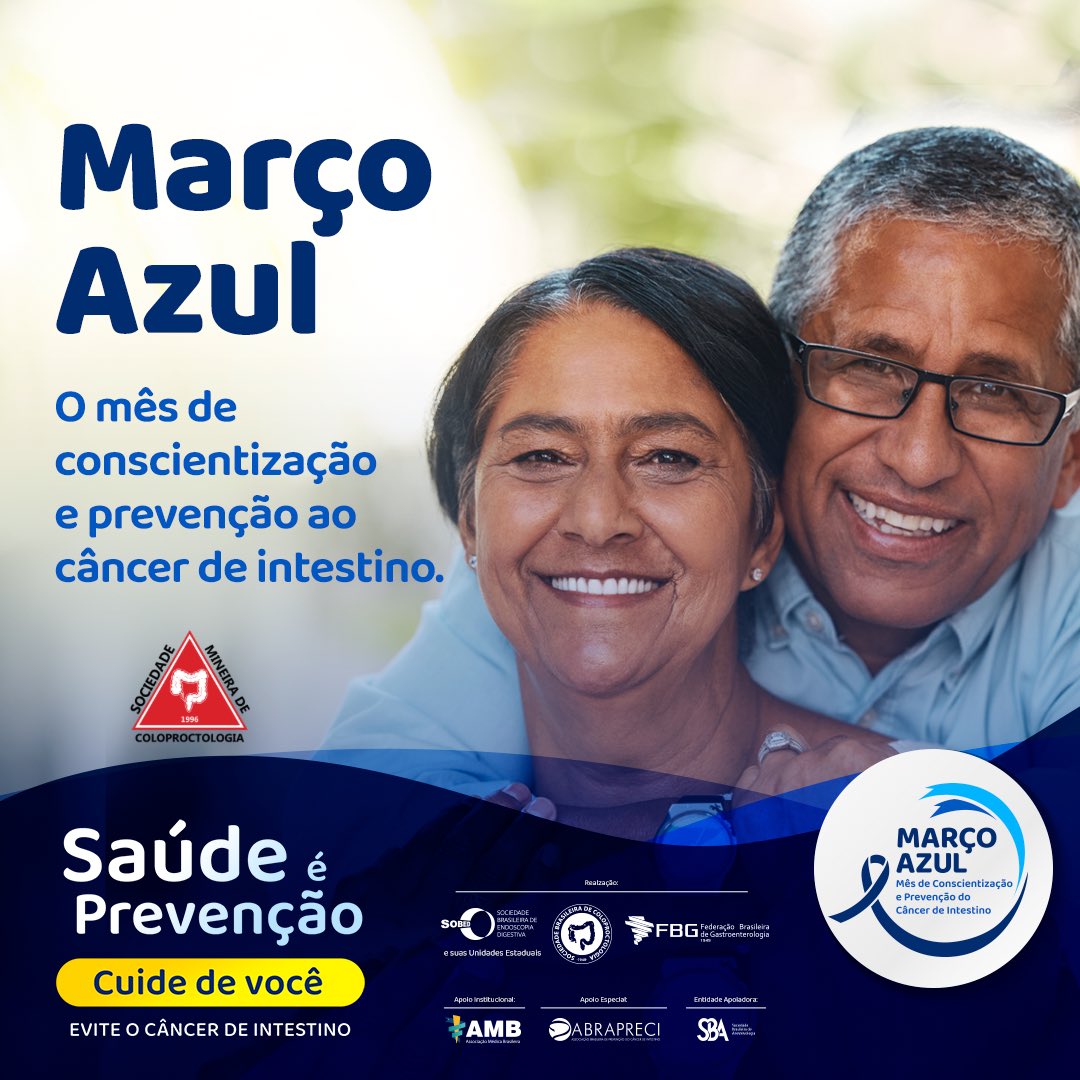 proctologia20's tweet photo. Vem aí o movimento que vai salvar vidas!
Informação e prevenção são imprescindíveis no combate ao câncer de intestino.
Curta, comente e compartilhe este post. Vamos levar o Março Azul a todos os cantos do país e salvar vidas!

https://t.co/BoP17FiVsT https://t.co/lYlegq9GyL
