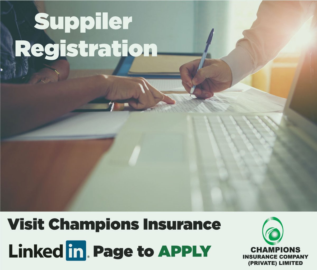 Supplier Registration Process #CHAMPIONS  
Follow the instructions in the attached document to register today!
linkedin.com/feed/update/ur…
#ChampionsInsurance