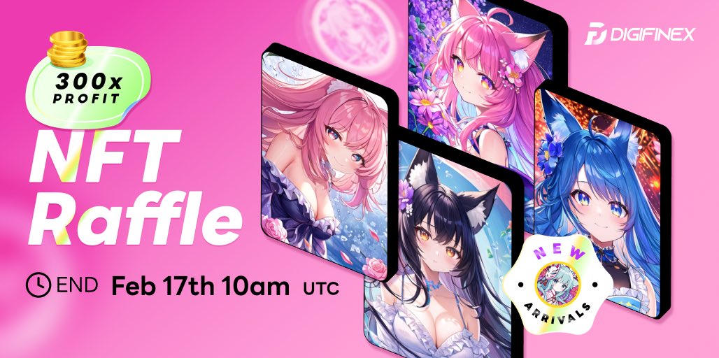 💰1U👉∞ #NFT Raffle &amp; #Giveaway 🚨
💵 Tsukushi NFT with 4 Different types🚨
💎 Profit Rate over 300x🚨

⏰ End time: Feb 17th, grab your chance🔥🔥🔥
🚨Join our NFT raffle campaign in time⬇️

👇NOW👇👇
digifinex.com/en-ww/nft/raff…