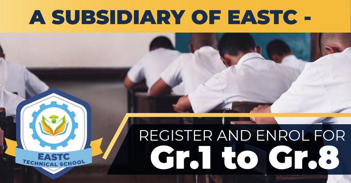 Learning journey to unlock each child’s potential. EASTC Technical, a subsidiary of EASTC, offers a CAPS curriculum and several unique subjects from Grade 1 - 8. Contact us today! bit.ly/3PjE4OE

#EASTCTechnicalSchool #Education #Enrol2023 #TechnicalSchool #EastRand