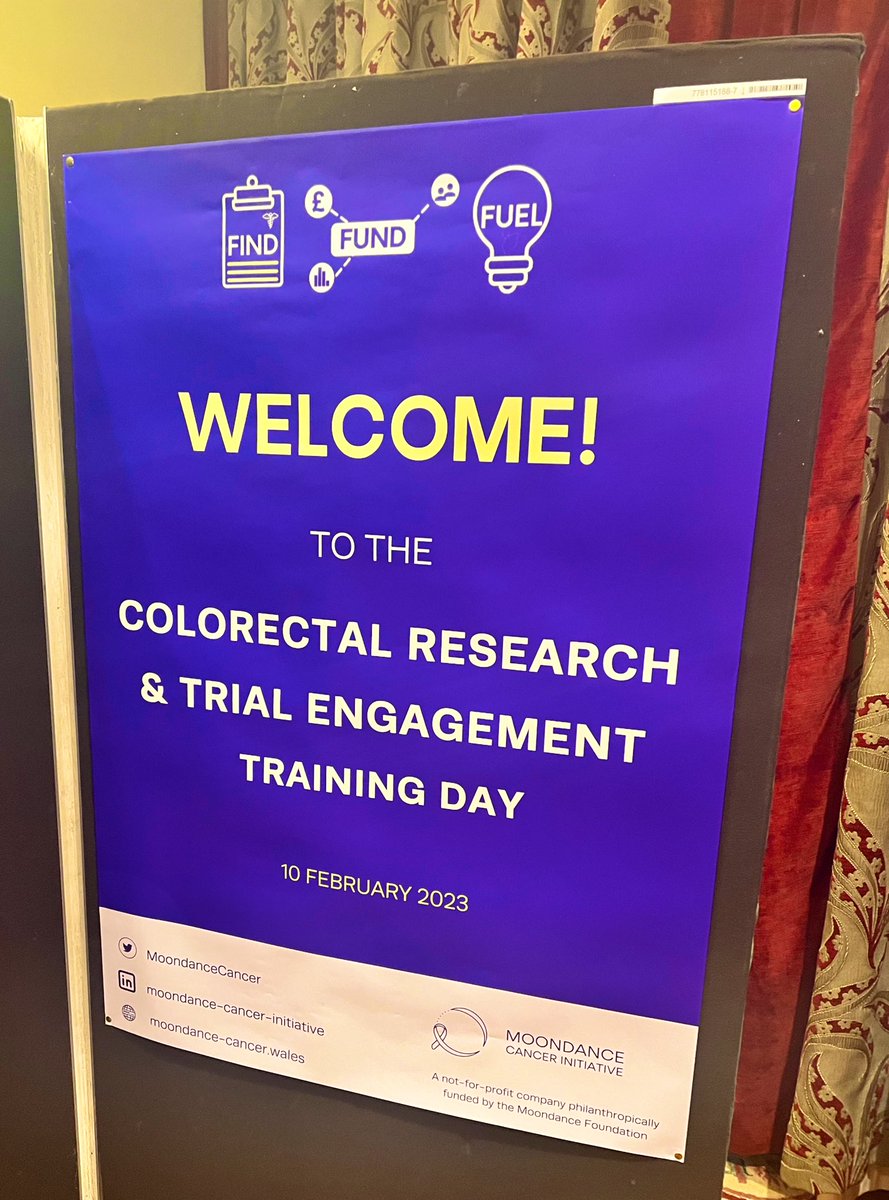 MoondanceCancer's tweet photo. Today we are with NHS colleagues from across Wales at the Colorectal Research &amp; Trial Engagement Training Day. 

More info on our project to encourage colorectal research activity here:
https://t.co/1M9wk7awyl https://t.co/49D1HsJsqj