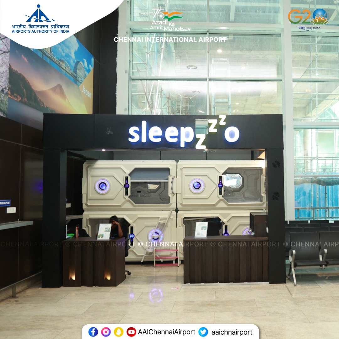 Chennai (MAA) Airport on Twitter "Travel in comfort with sleep pods