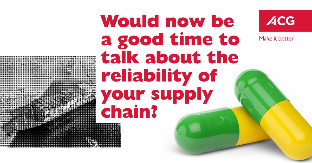 ACGWorld's tweet photo. Despite the Suez Canal being blocked last year, ACG Capsules didn’t miss a single delivery to anywhere on the planet.This is what reliability looks like in the new world. Download Case Study - https://t.co/dLBEaE8m0p
#makeitbetter #acgcapsules #logistics #casestudy https://t.co/Nn7bUJkM2x