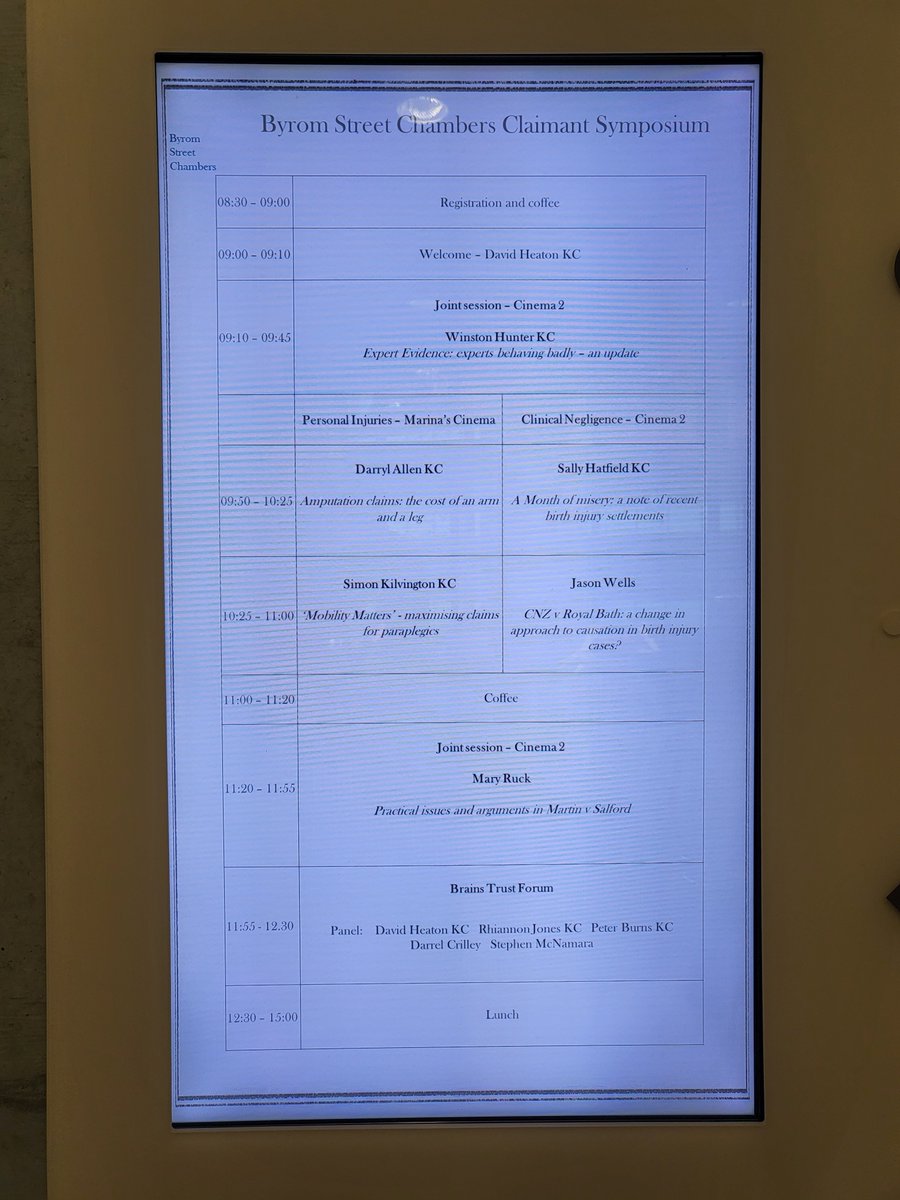 ByromStreet's tweet image. Chambers seminar in full flow