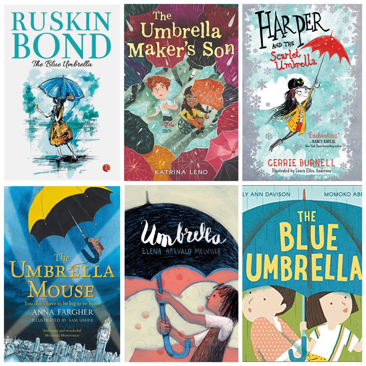 As today is #NationalUmbrellaDay, how about finding the time to read a fabulous #Umbrella book 📚📚☂️
@Lillustrator @sketch_booking @emilyanndavison 
#BookTwitter #UmbrellaDay