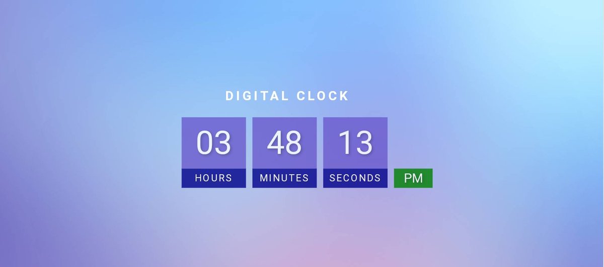 HarshThakkar971's tweet image. Day 1 of #14daysofjavascript 🤩
🔥 Project Title : Digital Clock 🖥

🧵
