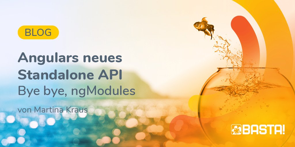 BASTAcon's tweet image. #Standalone Components sind eine gute Alternative zu den Angular-Modulen. Wie die #Angular-Entwicklung nun ohne #AngularModule aussehen kann und was das für deine bestehende Architektur bedeutet, erklärt @MartinaKraus11 in diesem Artikel.
➡️ bit.ly/40JtUMq
#ngmodule