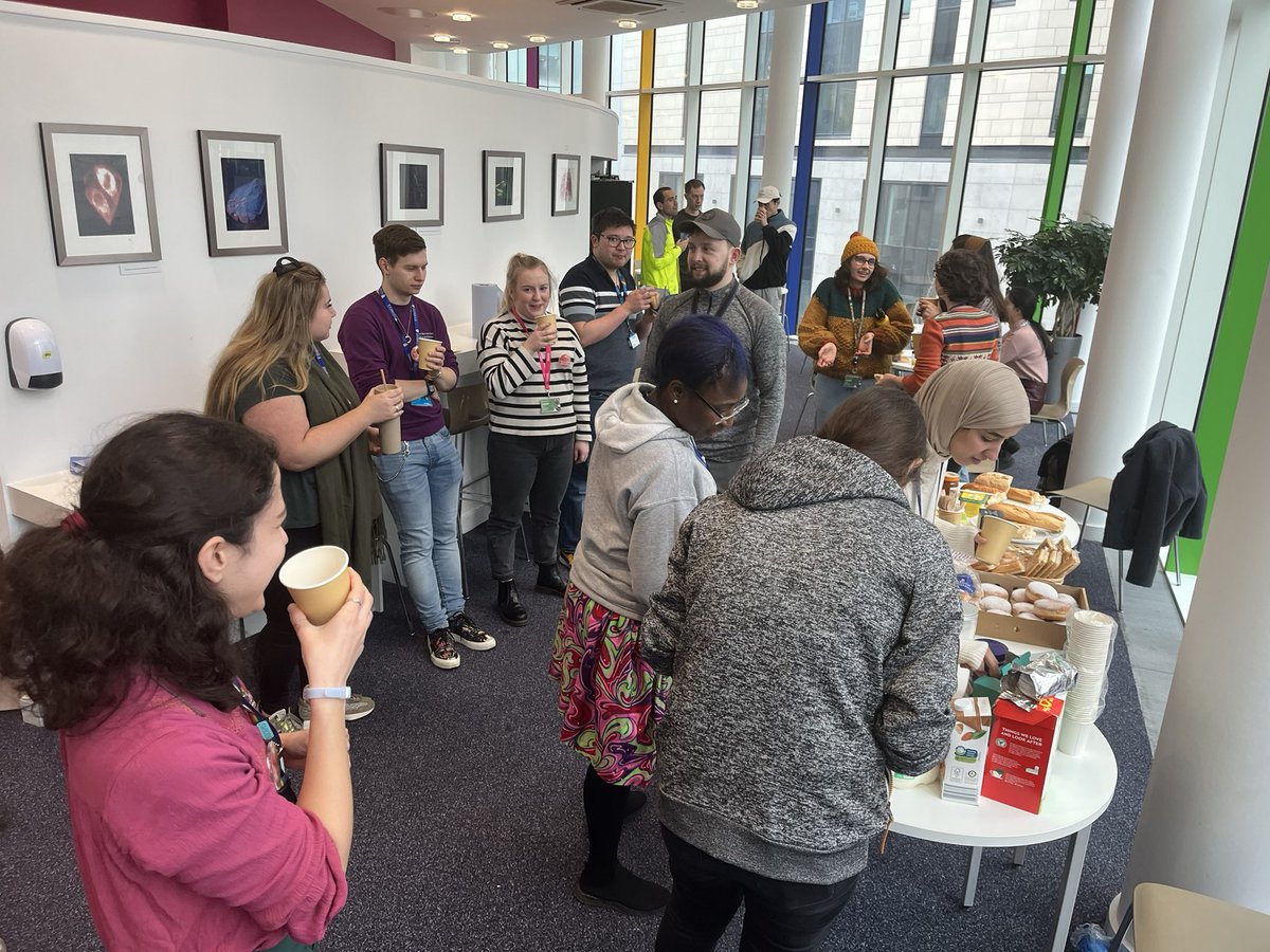 Lots of people at William Henry Duncan first floor for our Wellbeing g Ambassadors Launch event! Come and say hi - we are also in Nuffield Common Room and Leahurst Flex Space!