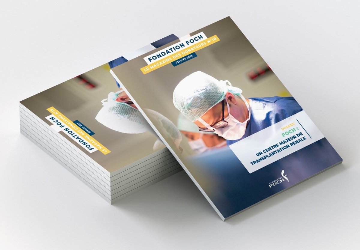 [#Magazine]
Le nouveau magazine des donateurs de la Fondation est sorti !
Focus sur le service de #Néphrologie de l'
<a href="/HopitalFoch/">Hôpital Foch</a> et ses ambitieux travaux de recherche menés par le Pr <a href="/alexhertig/">Alexandre Hertig</a> et son équipe.
fondation-foch.com/wp-content/upl…