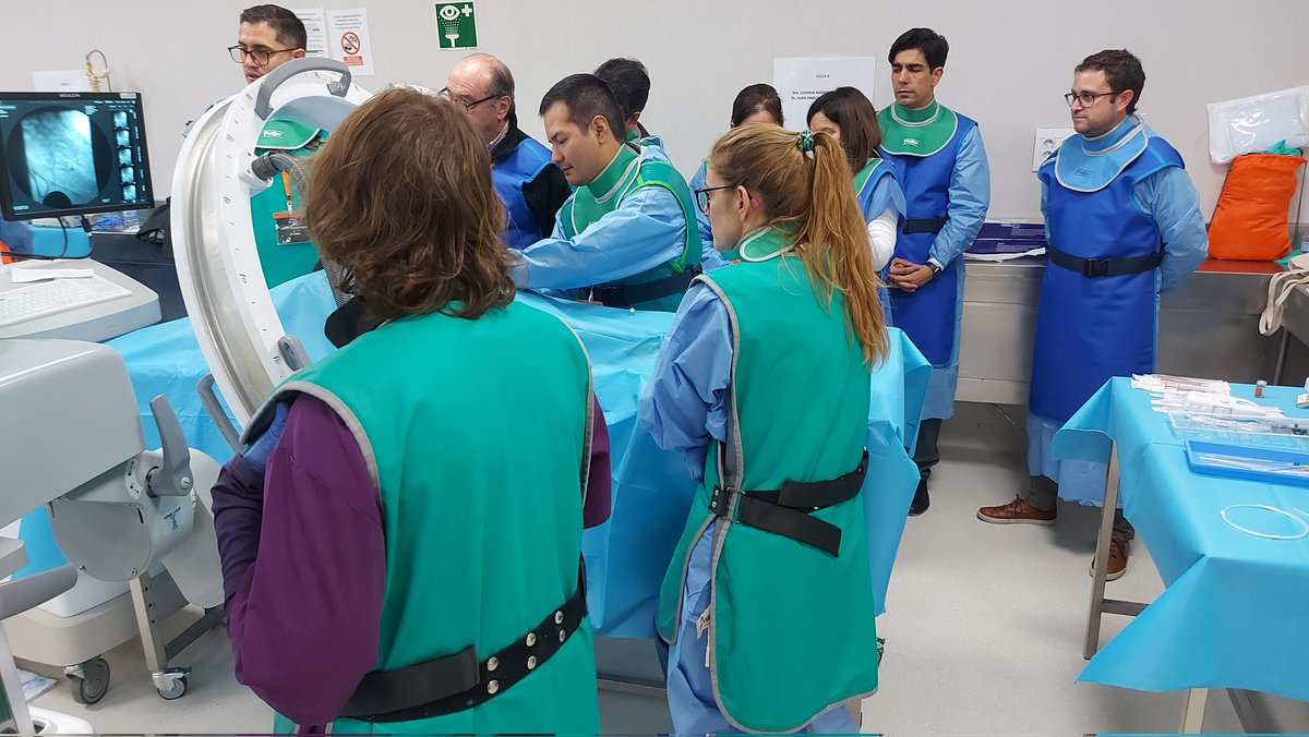 CARDIVAGROUP's tweet photo. En el IX Curso práctico docente sobre cadáver de Intervencionismo en Dolor, dirigido por @DrAbejon y Dr. Gómez Armenta, especialistas de toda España practican técnicas intervencionistas punteras en #DolorCrónico, como epiduroscopia, radiofrecuencia y neuroestimulación medular https://t.co/RnM7LxUU39