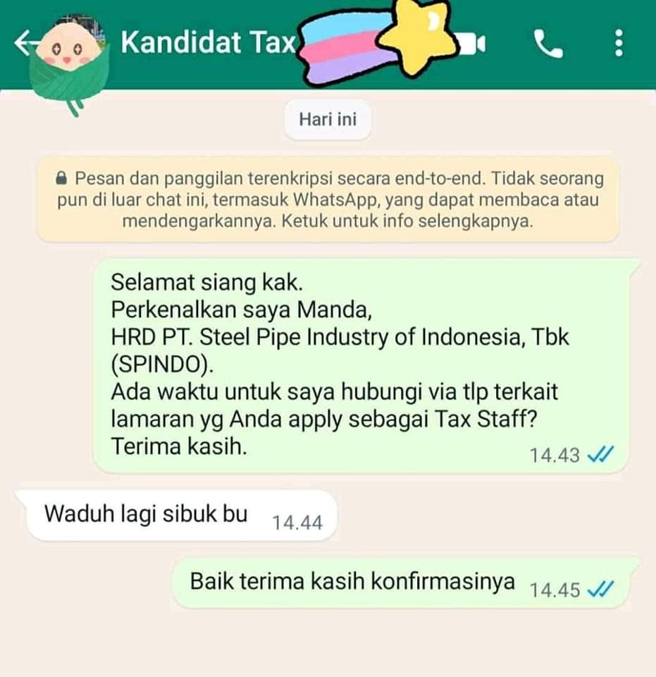 Work! Gabisa berkata kata sama pencaker sekarang