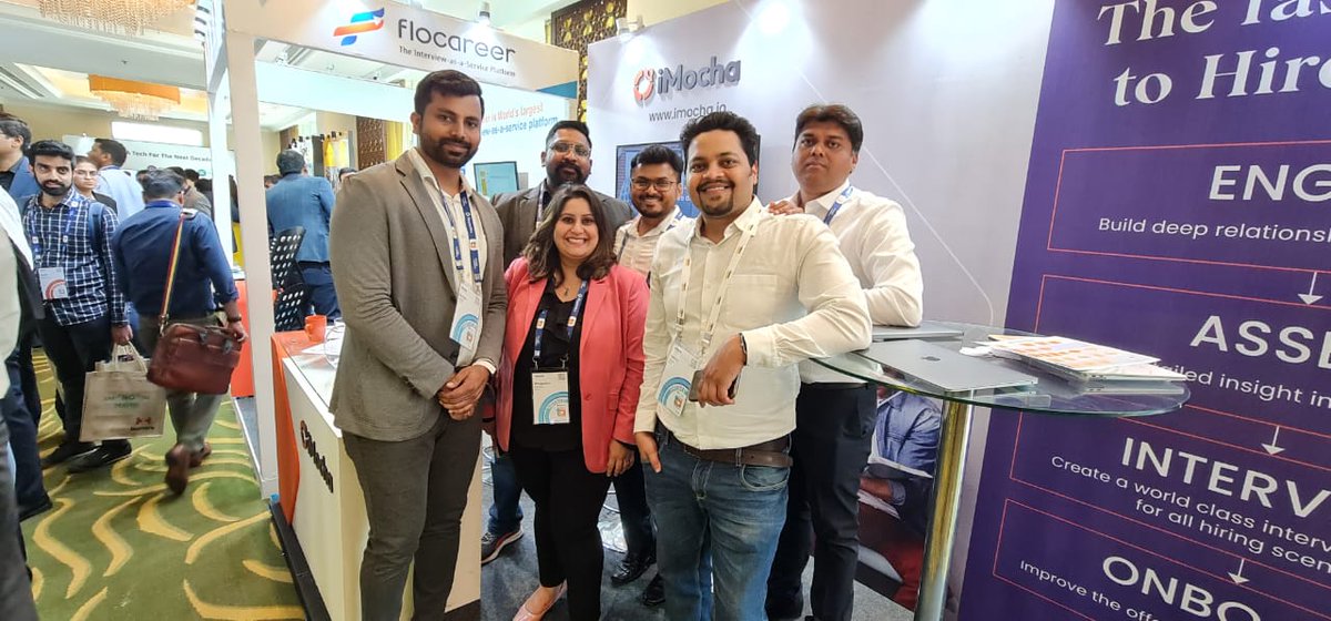 imochaHQ's tweet photo. Thank you @PeopleMatters2 &amp; Bengaluru for an amazing time at the @TalentAcquisition Conference 2023! Interesting and engaging conversations on the #futureofhiring, impact of hiring technologies, and strong allies to our skills-first approach made. 

#PMTAC #PeopleMatters https://t.co/JtBPZAVe34