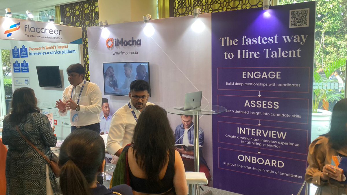 imochaHQ's tweet photo. Thank you @PeopleMatters2 &amp; Bengaluru for an amazing time at the @TalentAcquisition Conference 2023! Interesting and engaging conversations on the #futureofhiring, impact of hiring technologies, and strong allies to our skills-first approach made. 

#PMTAC #PeopleMatters https://t.co/JtBPZAVe34
