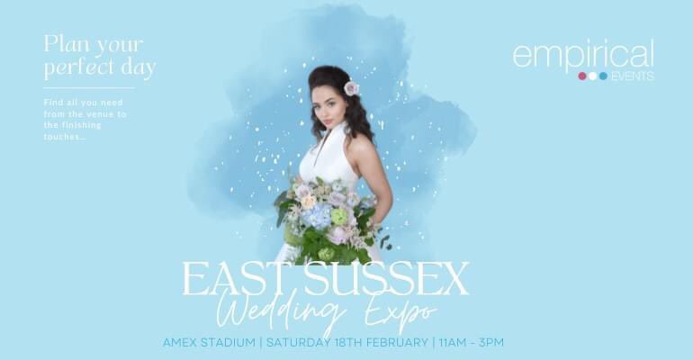 Join us for the East Sussex Wedding Expo on Sunday 26th February at AMEX Brighton with <a href="/EmpiricalEvents/">Empirical Events Wedding Fairs</a>

A massive amount of wedding inspiration for your special day 🌟
#weddingexpo #eastsussex #sussexwedding