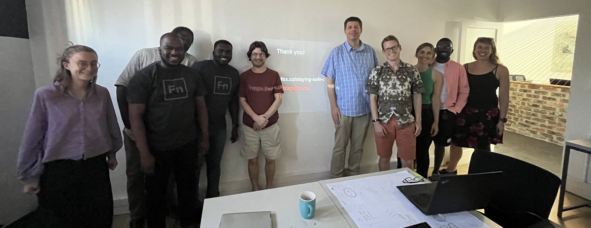 Great to have <a href="/rorymckinley/">Rory McKinley</a> here in person for a #security and social engineering training today! At OpenFn, our security program starts with our people! #ict4d #dpg #globalgoods