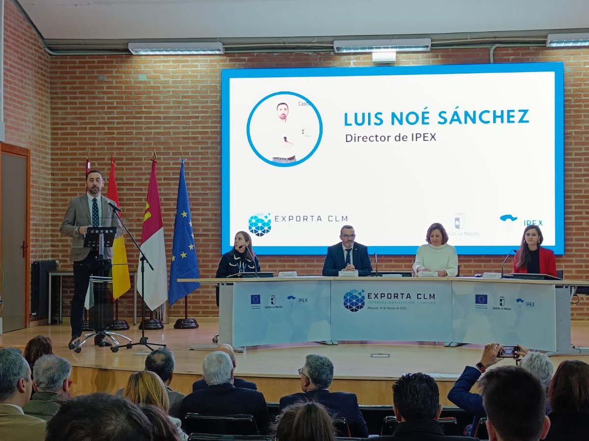 EmpresariosFEDA's tweet photo. #FEDA asiste al evento #ExportaCLM 2023 en la @uclm_es, organizado por el @gobjccm a través del @Ipex_clm
#FEDAInternacional #EENCanHelp https://t.co/OGQRj3EyXR