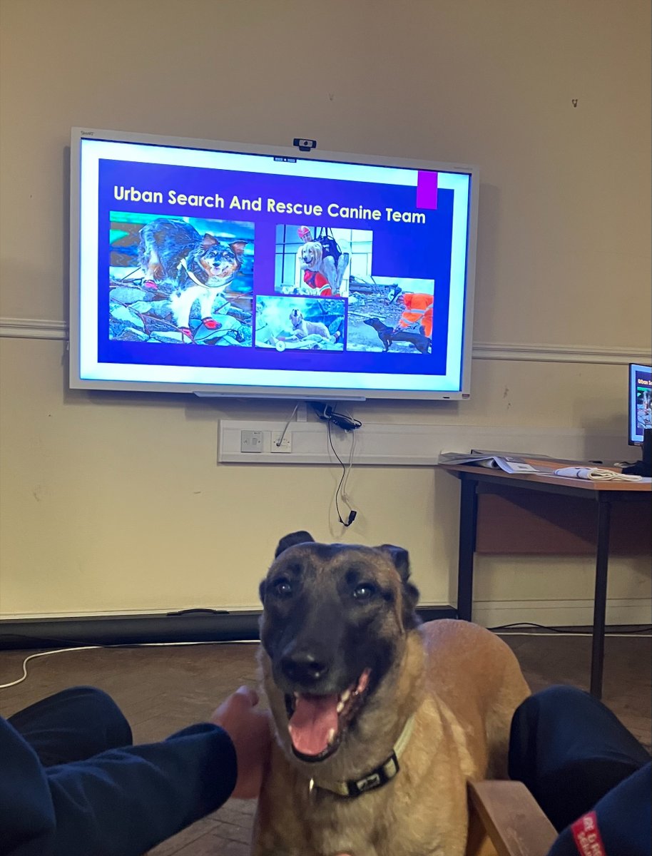 Radar at Hereford station last night delivering show and tell about what she does to earn a crust