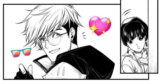 working on a #vashmeryl short comic bcs they're so precious 😔❤️ 